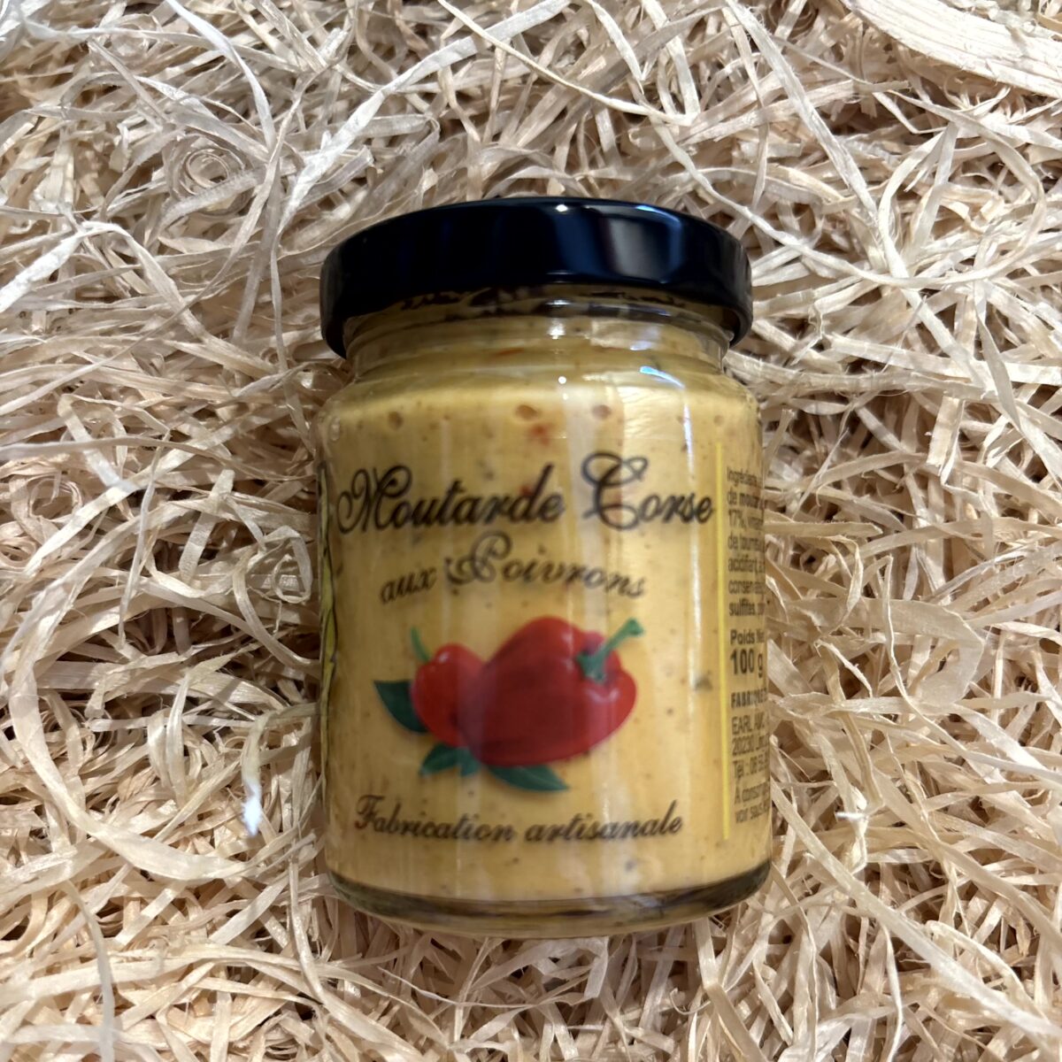 Moutarde Corse aux Poivrons - 100g