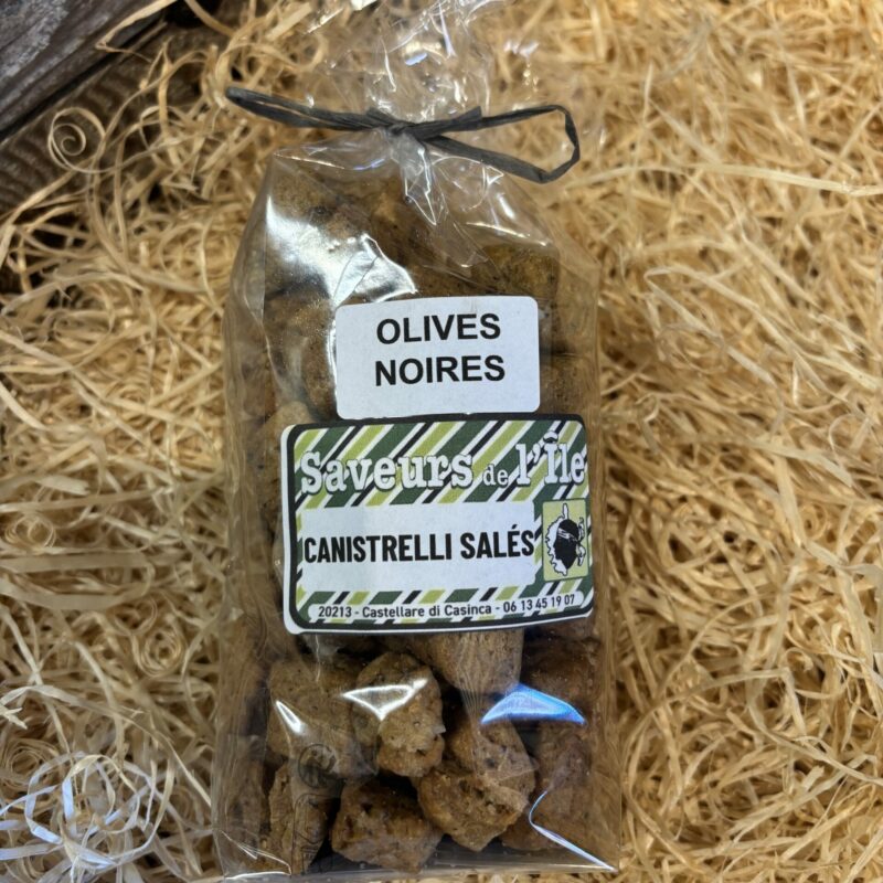 Canistrelli Salés – Olives Noires